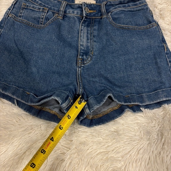 Pacsun Shorts High Rise Denim Jean Shorts Y2K Blue Size 29 - Picture 6 of 11